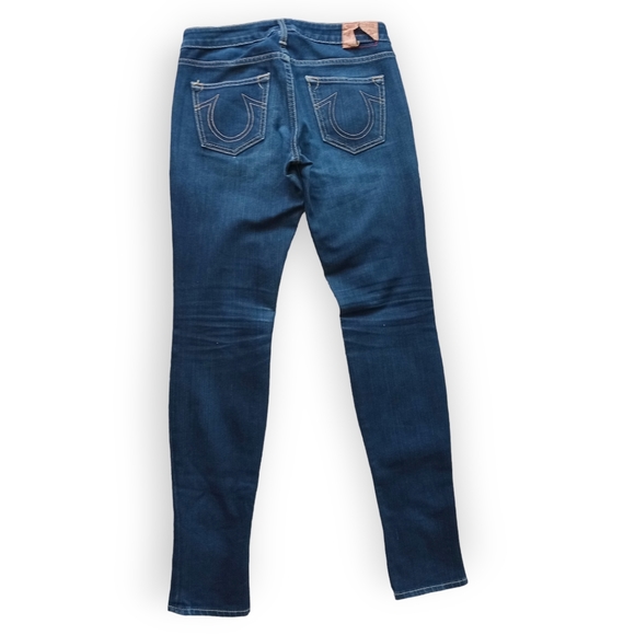 True religion Stella Medium/ dark wash jeans 27 waist / 31 in seam - Picture 3 of 8